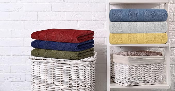 ZUPERIA Classic Hand Towels Pack of 10 100% Ring Spun Cotton Light Weight &