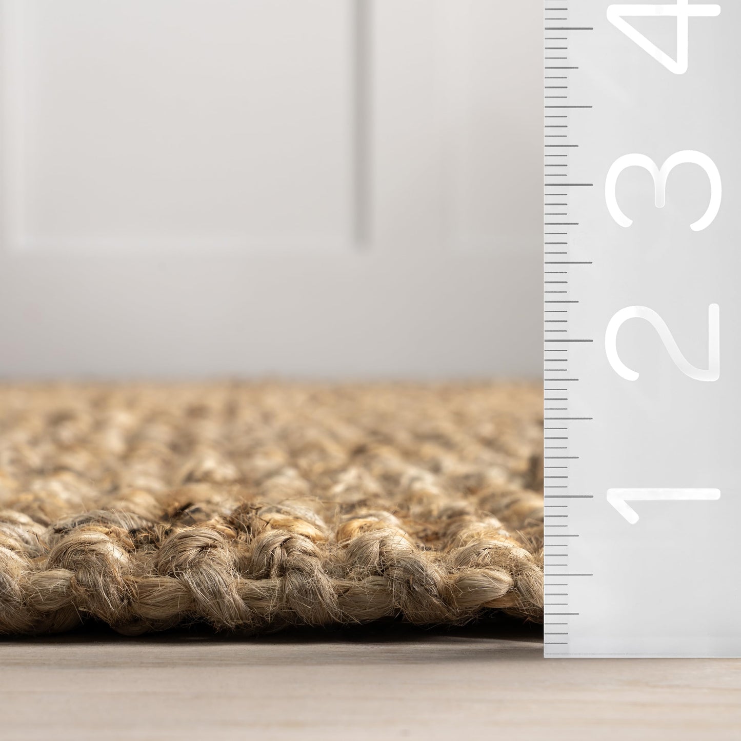 Nuloom Daniela Natural, 6' x 9', Handmade, Jute, Tassel, Soft and Textured, High Traffic, Stain Resistant, Easy Clean, Durable Area Rug for Bedroom, Living Room, Dining Space, Foyer, Entryway