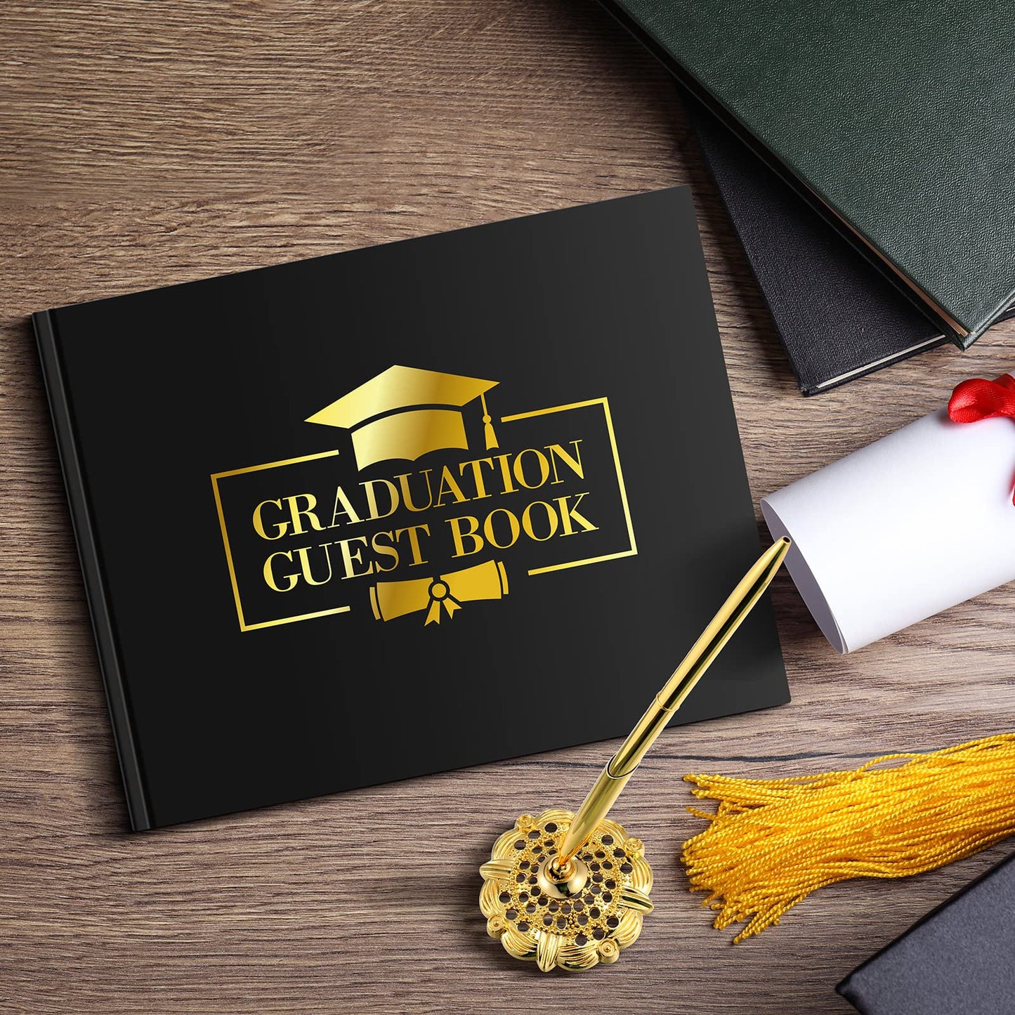 Class of 2026 Graduation Guest Book with Signature Pen Graduation Signing Book Grad Party Sign in Journal Memory Scrapbook for Message Keepsake Autograph School Students Gifts