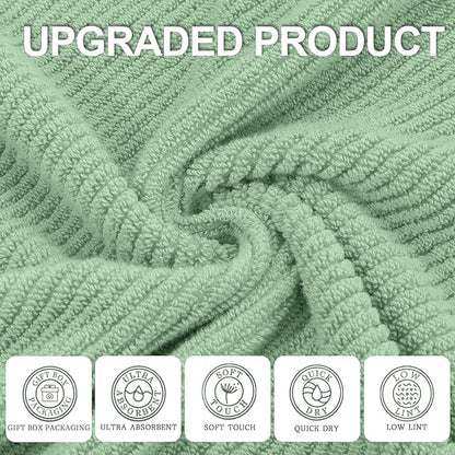 VOOVA & MOVAS Green Towels for Bathroom