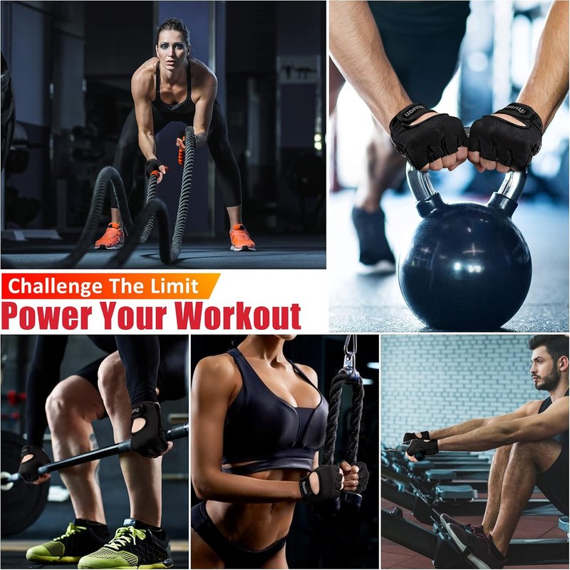 Ihuan Workout Gym Gloves - Weight Lifting & Exercise Grip | Lightweight, Breathable Design for Men & Women