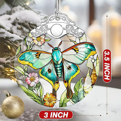 Butterfly Ornament – Christmas Decoration & Christmas Ornament; Stained Glass Holiday Decoration (Holiday Present, Bauble Present, Gift Idea, Gift Exchange) | Heirloom Keepsakes