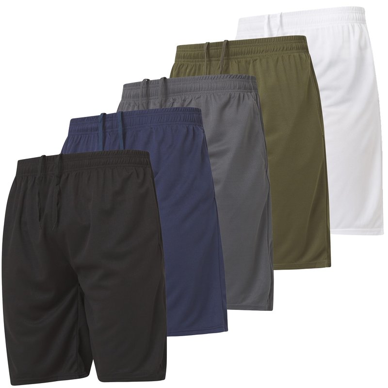 Ultra Performance 5 Pack Mens Shorts, Athletic Gym Shorts Workout Basketball Shorts for Men, X-Large