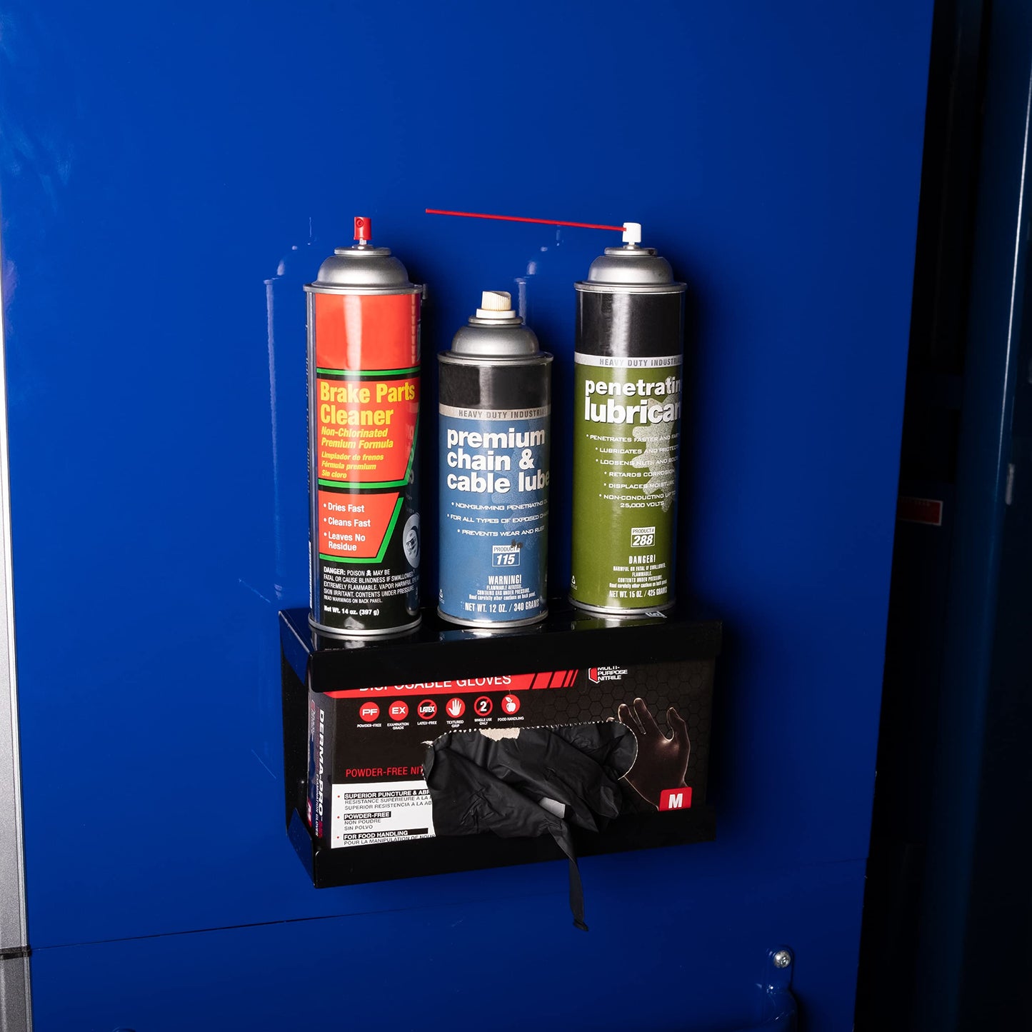 OEMTOOLS 23125 Black Magnetic Glove Dispenser, Disposable Gloves Box Holder, Magnetic Glove Box Holder for Wall Mount
