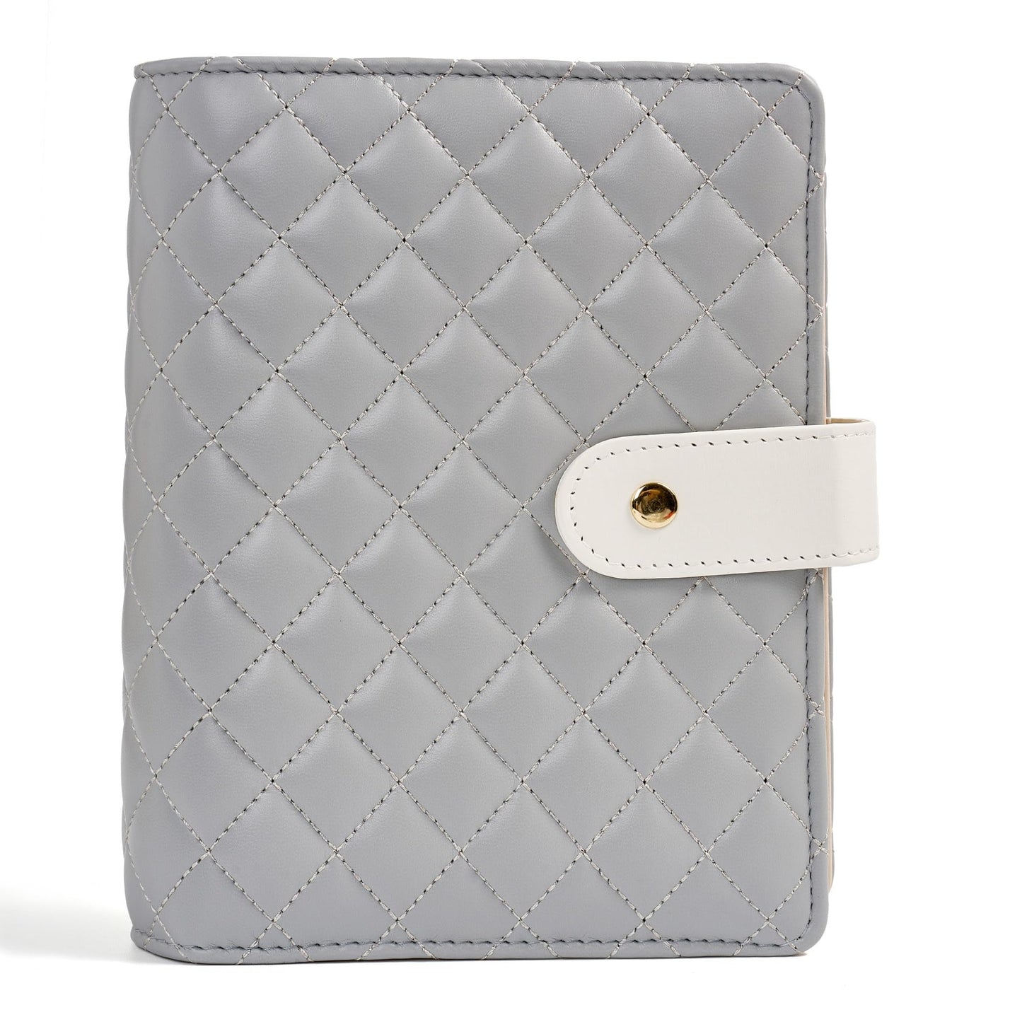 PU Leather Travel Jewelry Binder Organizer - Jewelry Boxes Case Ring Binder Storage Book with Zipper Velvet Pouches Bags for Women Gifts - Grey