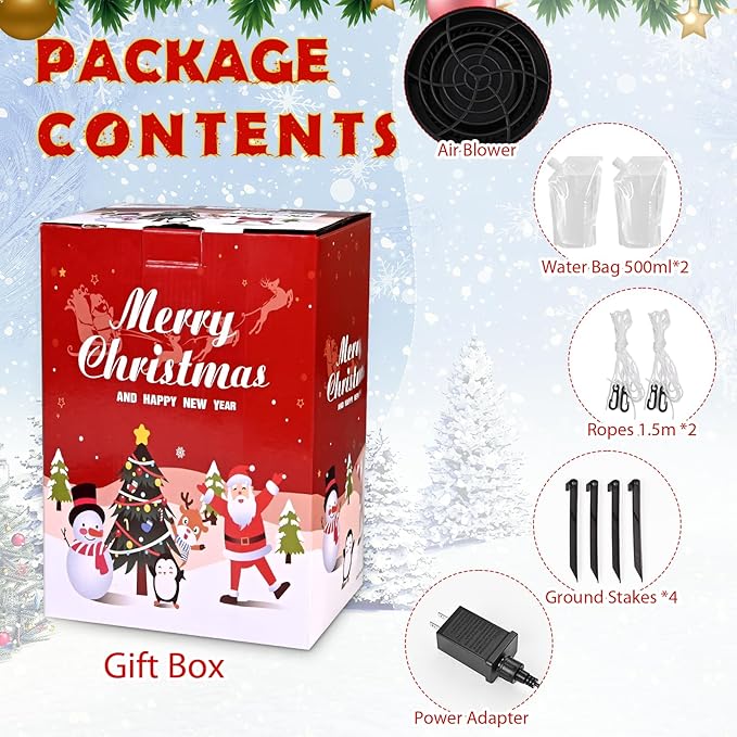 FRAMICS 10 FT Christmas Inflatable Outdoor Decoration, Inflatable Christmas Tree, Built-in LED Blow Up Christmas Decorations Outdoor, Colorful Christmas Tree Inflatable for Xmas Party Garden Decor