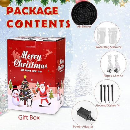 FRAMICS 10 FT Christmas Inflatable Outdoor Decoration, Inflatable Christmas Tree, Built-in LED Blow Up Christmas Decorations Outdoor, Colorful Christmas Tree Inflatable for Xmas Party Garden Decor