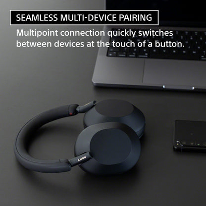 Sony WH-1000XM5/S Wireless Industry Leading Noise Canceling Bluetooth Headphones (Renewed)