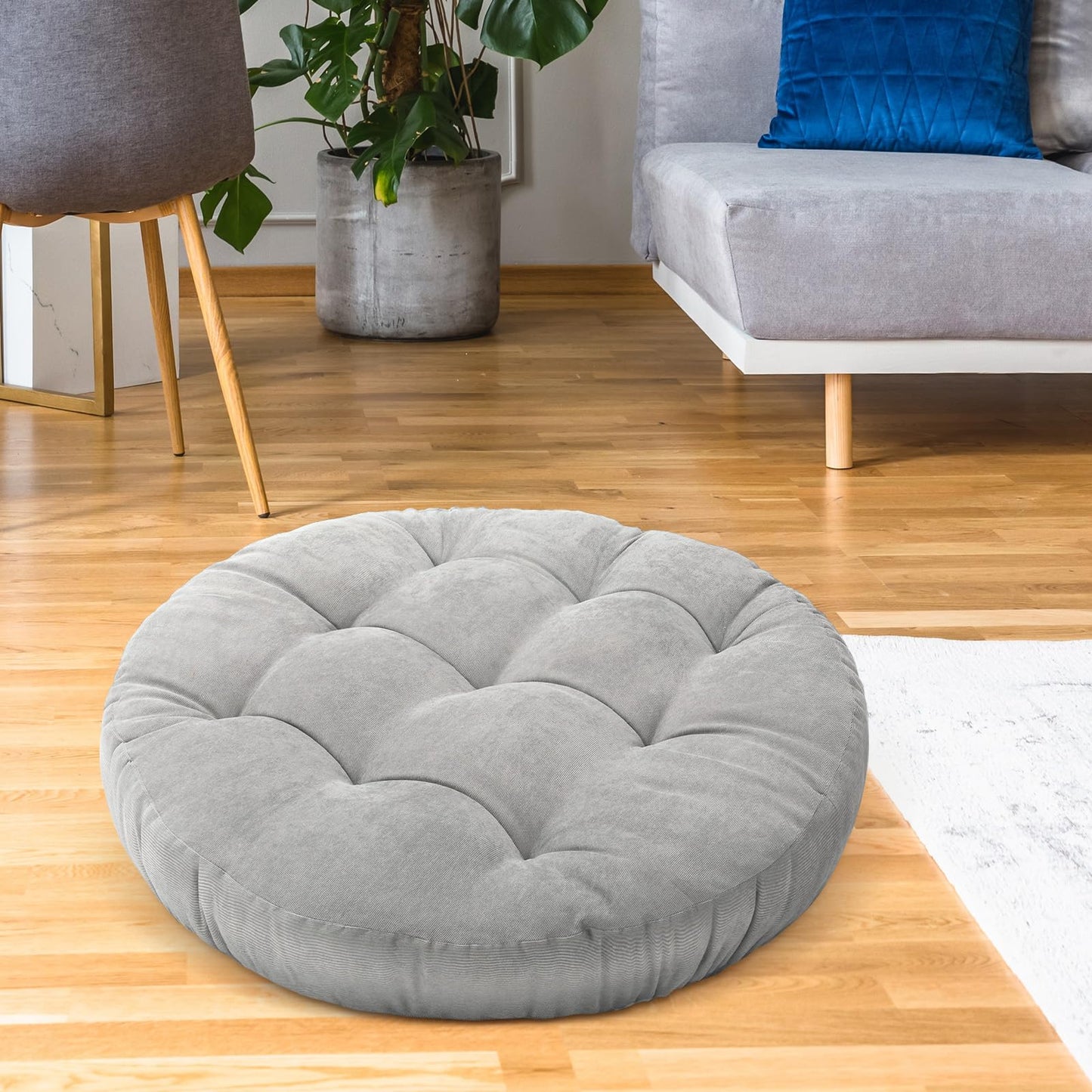 Funnymoom Extra Large Floor Pillow 35 Inch Round Circle Chair Floor Meditation Cushion Papasan Swing Cushion for Adults Oversized Playroom Pillows Big Pillow for Yoga Living Room Sofa