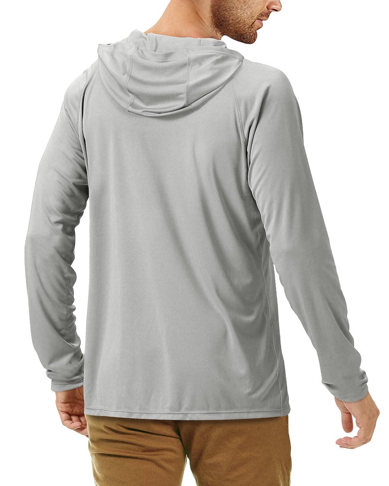 Roadbox UPF 50+ Fishing Shirts for Men Long Sleeve Sun Protection Lightweight Outdoor UV Hiking Shirts