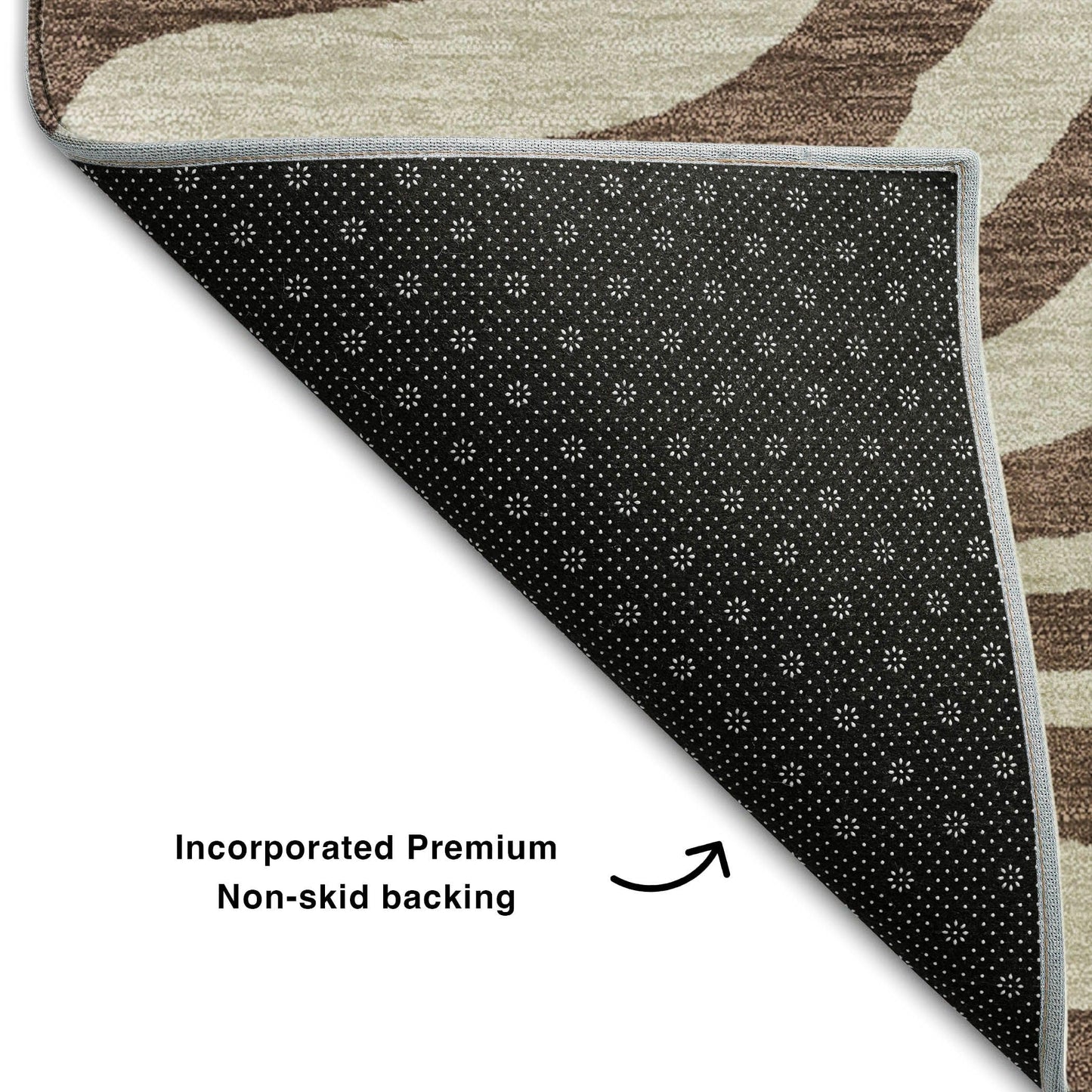 Addison Rugs Mayfield AMF1042 Brown 8' x 10' Indoor Premium Machine Washable Rug, Silky Soft, Easy Clean, Non Shedding, Bedroom, Living Room, Dining Room, Kitchen Rug