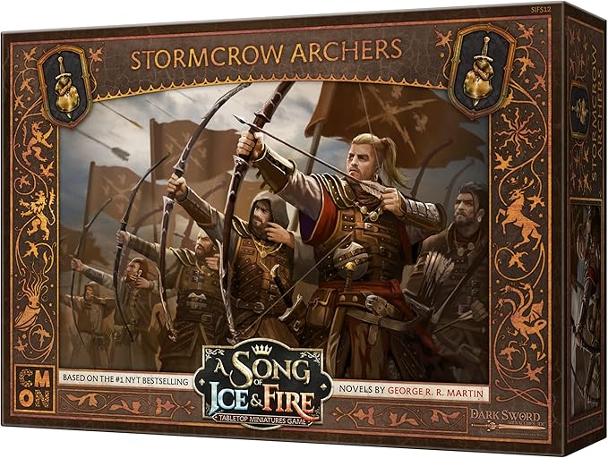 A Song of Ice and Fire Tabletop Miniatures Stormcrow Archers Unit Box - Deadly Mercenary Marksmen Strategy Game for Adults Ages 14+ 2+ Players 45-60 Minute Playtime Made by CMON