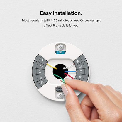 Google Nest Learning Thermostat - 3rd Gen (2015) - Programmable Smart Thermostat for Home - Works with Alexa - Stainless Steel