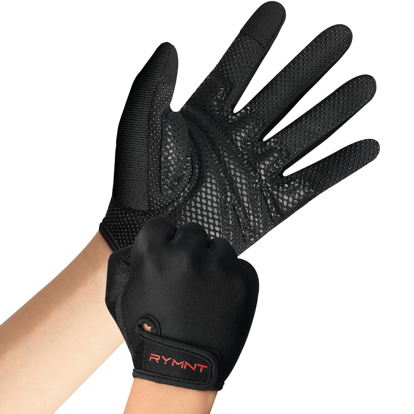 Full Finger Workout Gloves for Women Men- Weight Lifting Gloves with Full Palm Protection & Extra Grip for women Gym, weightlifting, Weight Lift, Rowing, Exercise, Sport, Cycling.fblack-Small