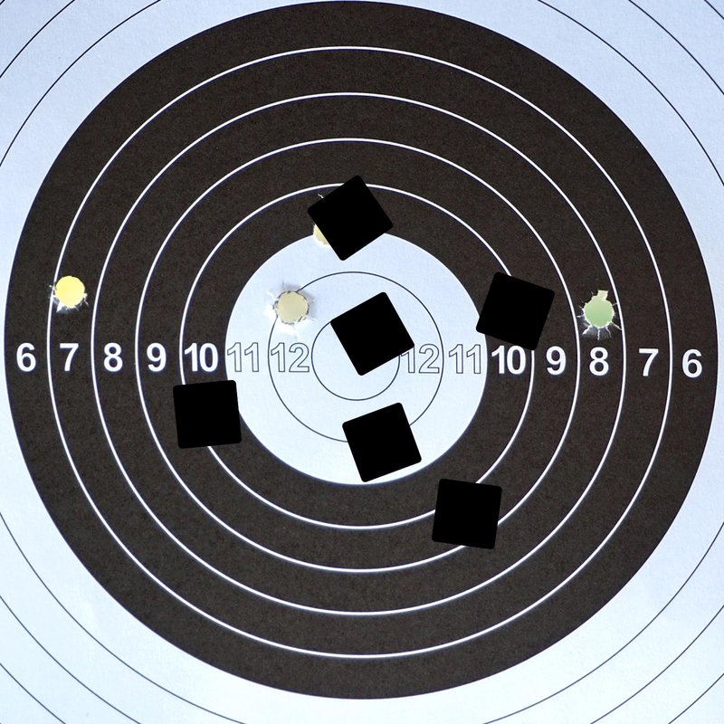 Egaageoi 0.87" Self-Adhesive Target Pasters for Shooting Training, Target Practice, Archery Range - with Writable Surface, Weather-Resistant Hold - Compatible with USPSA, IPSC, IDPA - 1/2/4000 Count