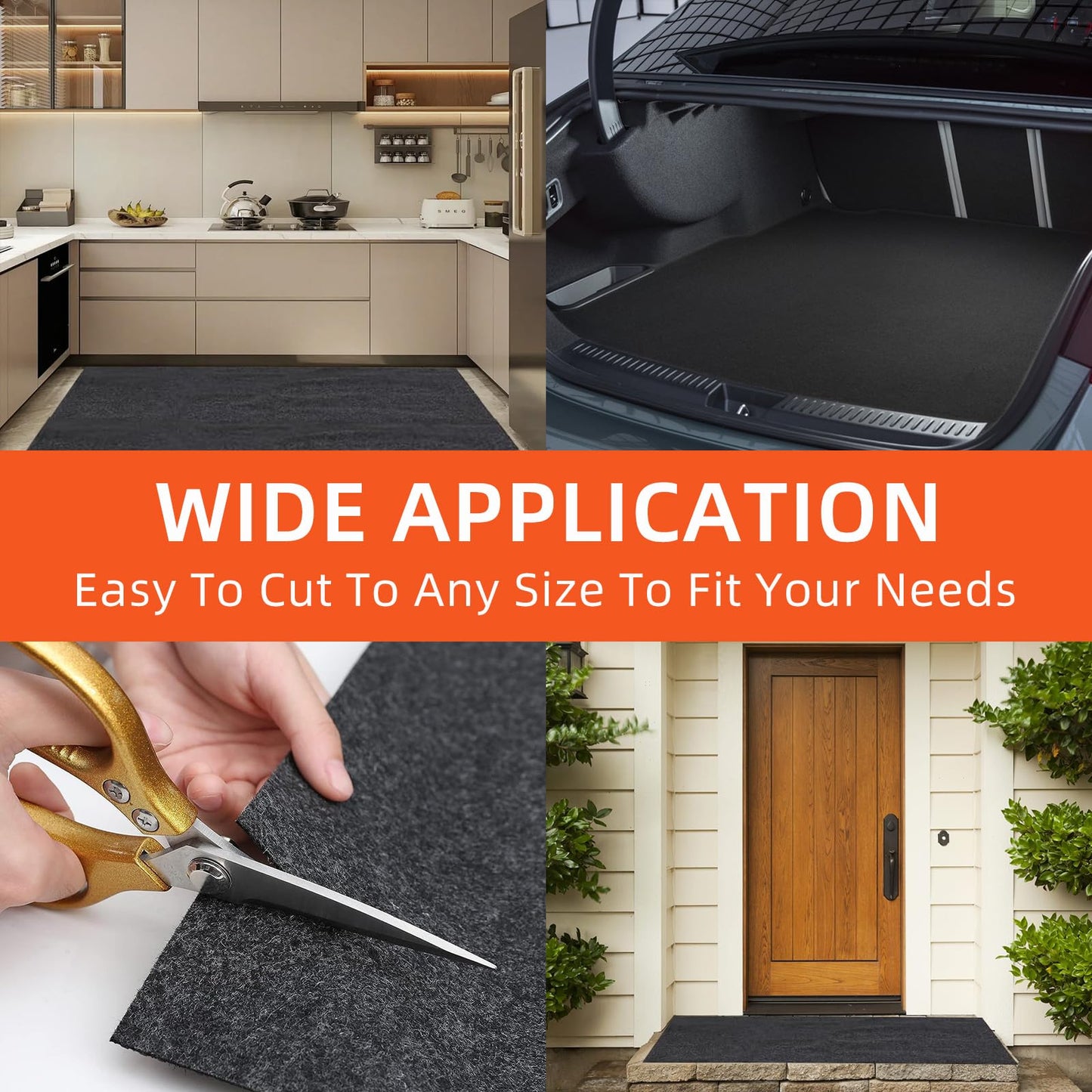 LMRSTOO Garage mats for Floor Upgraded, 17 x 7.4 Ft, Garage Floor mats for Under car, Oil Spill mat, Absorb Oil Quickly，Reusable, Protects Floor 3mm TPR Non-Slip Thickening