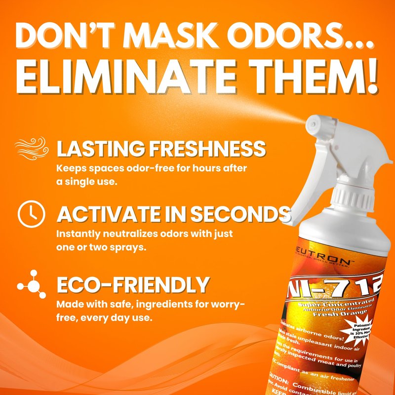 Dpnamron NI-712 Odor Eliminator, Orange, 1 Pint