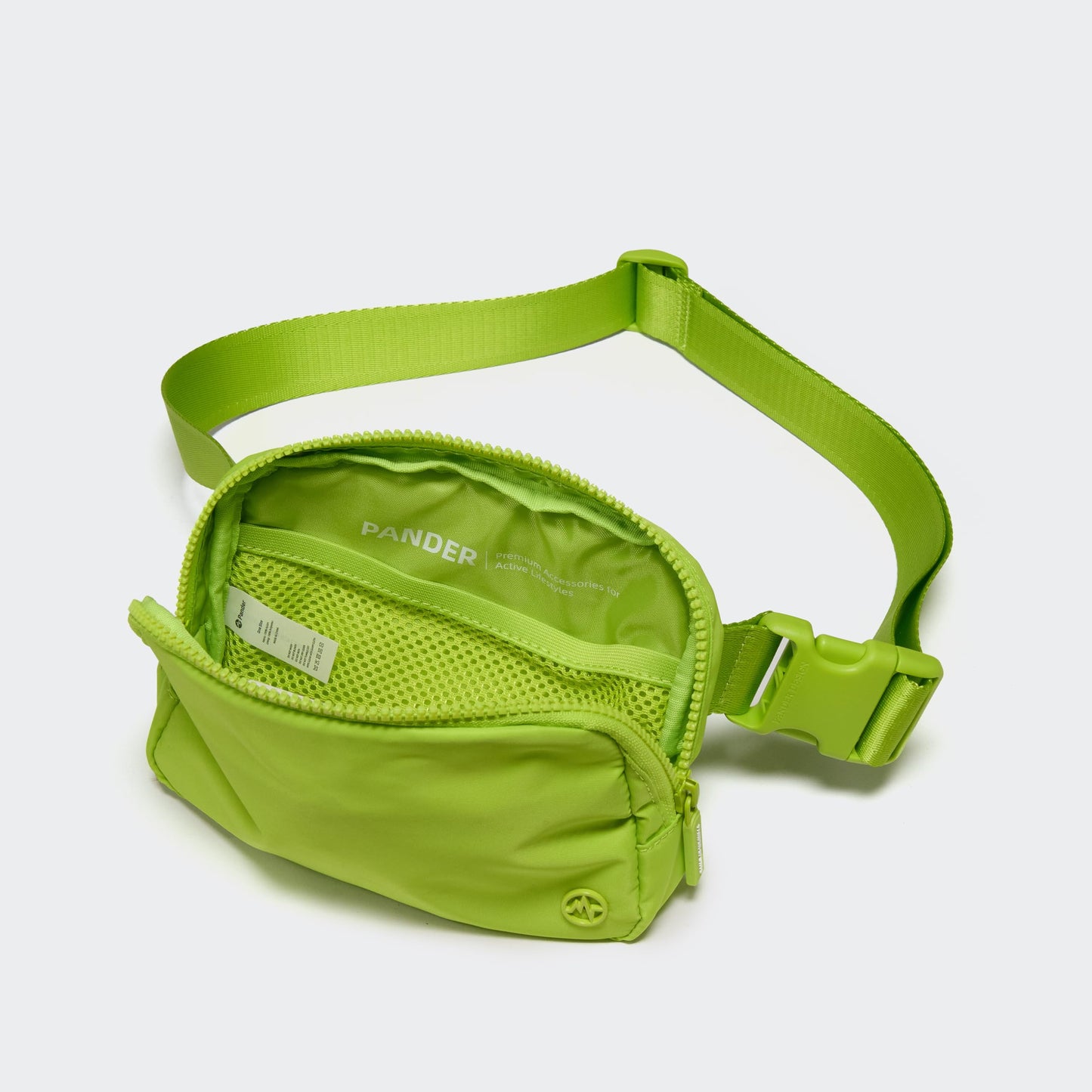 Pander Two Way Zipper Fanny Pack Nylon Everywhere Belt Bag for Women, Water Repellent Waist Packs, Crossbody Bags with Adjustable Strap (Black).