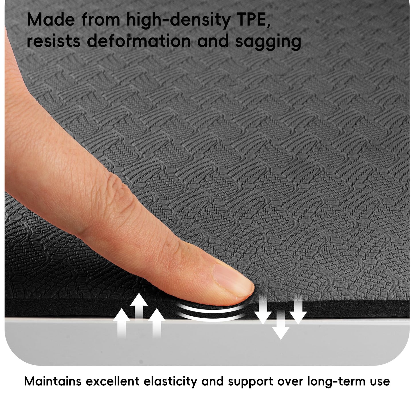 Wimwum Extra Wide Yoga Mat 72" x 32", 6mm Non Slip TPE Exercise Mat with Carrying Strap, Large Workout Mat for Yoga, Pilates, Stretching, HIIT & Home Gym, black