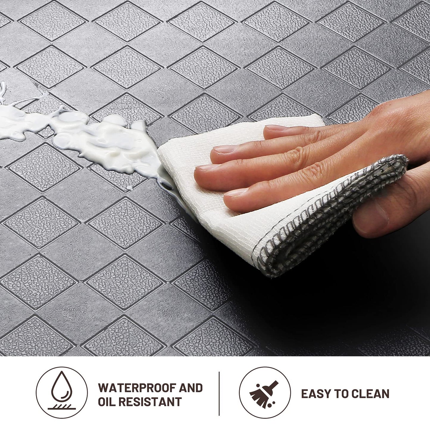 HappyTrends Anti-Fatigue Floor Mat - 4/5 Inch Thick, Waterproof Non-Slip, Heavy Duty Ergonomic Comfort Rug for Kitchen, Office, Sink, Laundry (22"x72", Gray)