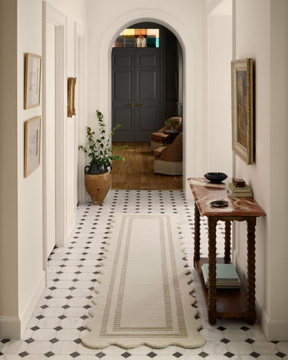 Loloi Chris Loves Julia Scottie Collection SCO-01 Ivory/Grey 2'-3" x 3'-9", .87" Pile Height, Runner Rug