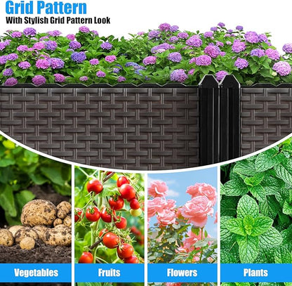 Large Raised Planter Box Outdoor Self Watering 78.7"x15.7"x14.2", Deep Raised Garden Bed - Elevated Garden Box with Drainage Plug, Rectangular Garden Planter Perfect for Patio Balcony Deck