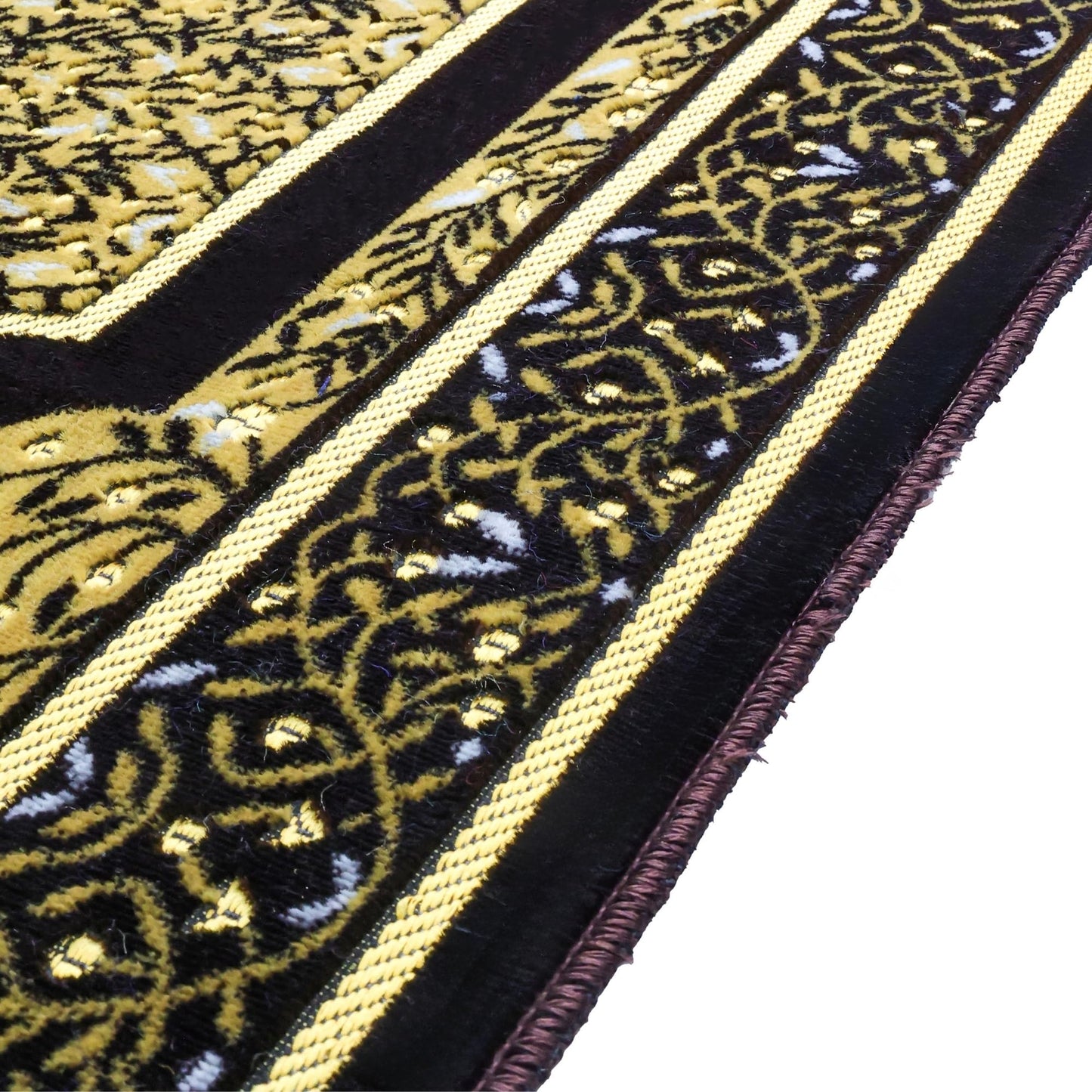 FIRASET Muslim Prayer Rug, Soft Plush Thin Islamic Prayer Mat, Janamaz, Sajada, Praying Carpet, Islamic Gift, Foldable Portable Turkish Prayer Mat for Men&Women, Lightweight Travel Prayer Rug, 26"x43"