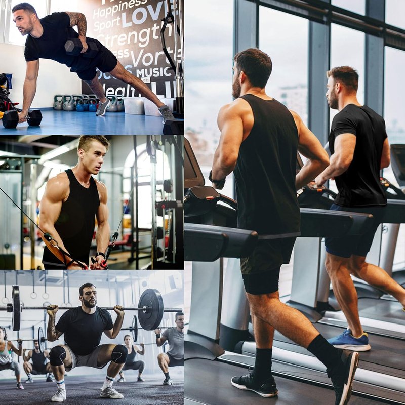 Men's Sauna Shirt - Short Sleeve Sweat Body Shaper Vest for Gym Workouts | Fitness Tank Top