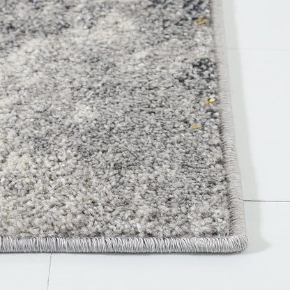 SAFAVIEH Adirondack Collection Area Rug - 10' Square, Grey & Yellow, Modern Abstract Design, Non-Shedding & Easy Care, Ideal for High Traffic Areas in Living Room, Bedroom (ADR134H)