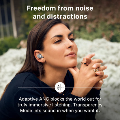 Sennheiser Momentum True Wireless 4 Smart Earbuds, Bluetooth 5.4, Crystal-Clear Sound, Noise Cancelling Earbuds, Comfortable Design, 30-Hour Battery, Adaptive ANC, LE Audio, Auracast – White