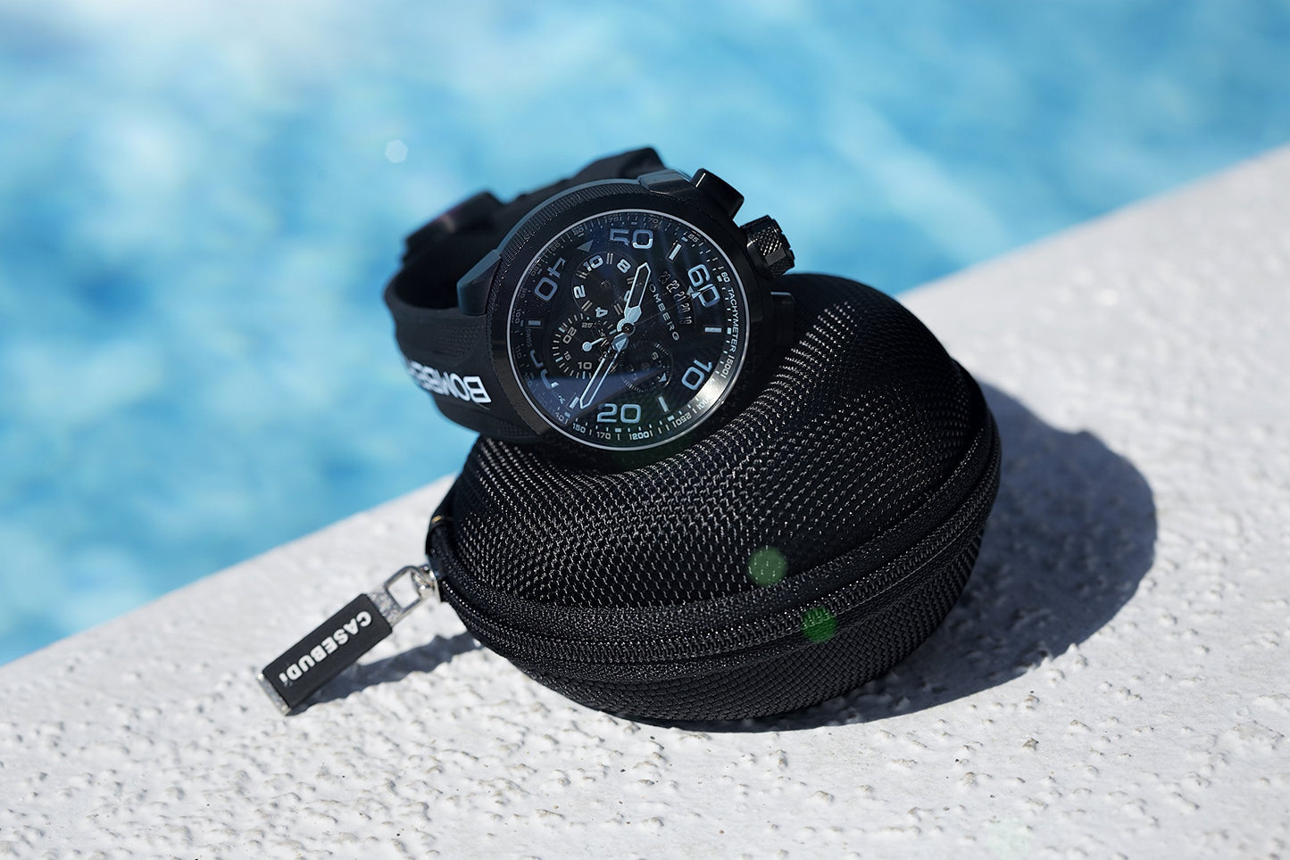 CASEBUDi Watch Travel Case (Medium) (Black)