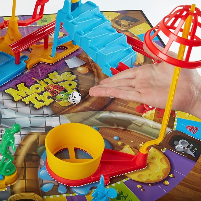 Hasbro Gaming Mouse Trap Board Game for Kids Ages 6 and Up Classic Game for 2-4 Players with Easier Set-Up Than Previous Versions