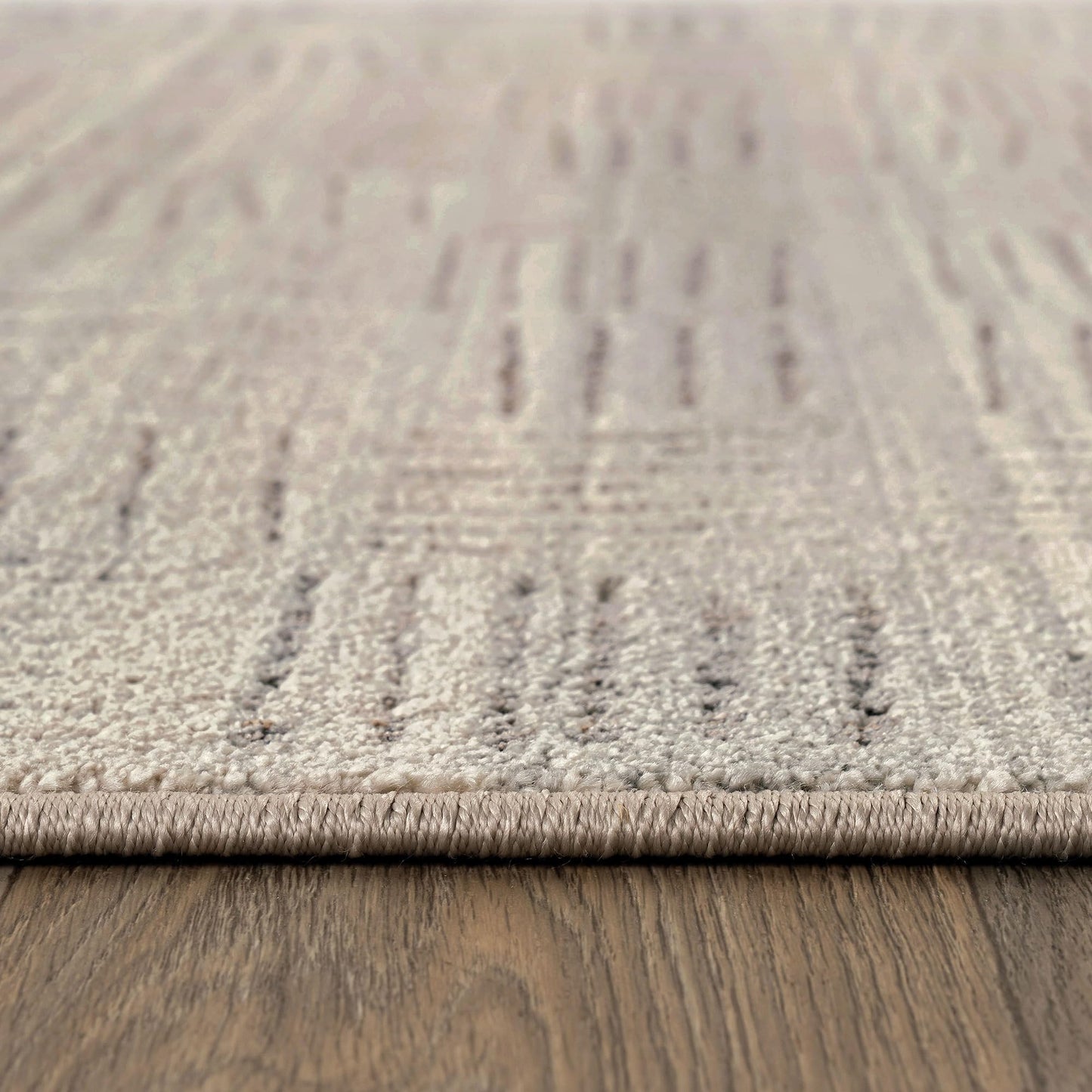 Rugshop Textured High-Low Indoor Area Rug, Neutral Sandstone Design, Jute Backing, Living Room Bedroom Kitchen Rug, Easy-Care Spot Clean, 4' x 6' Beige