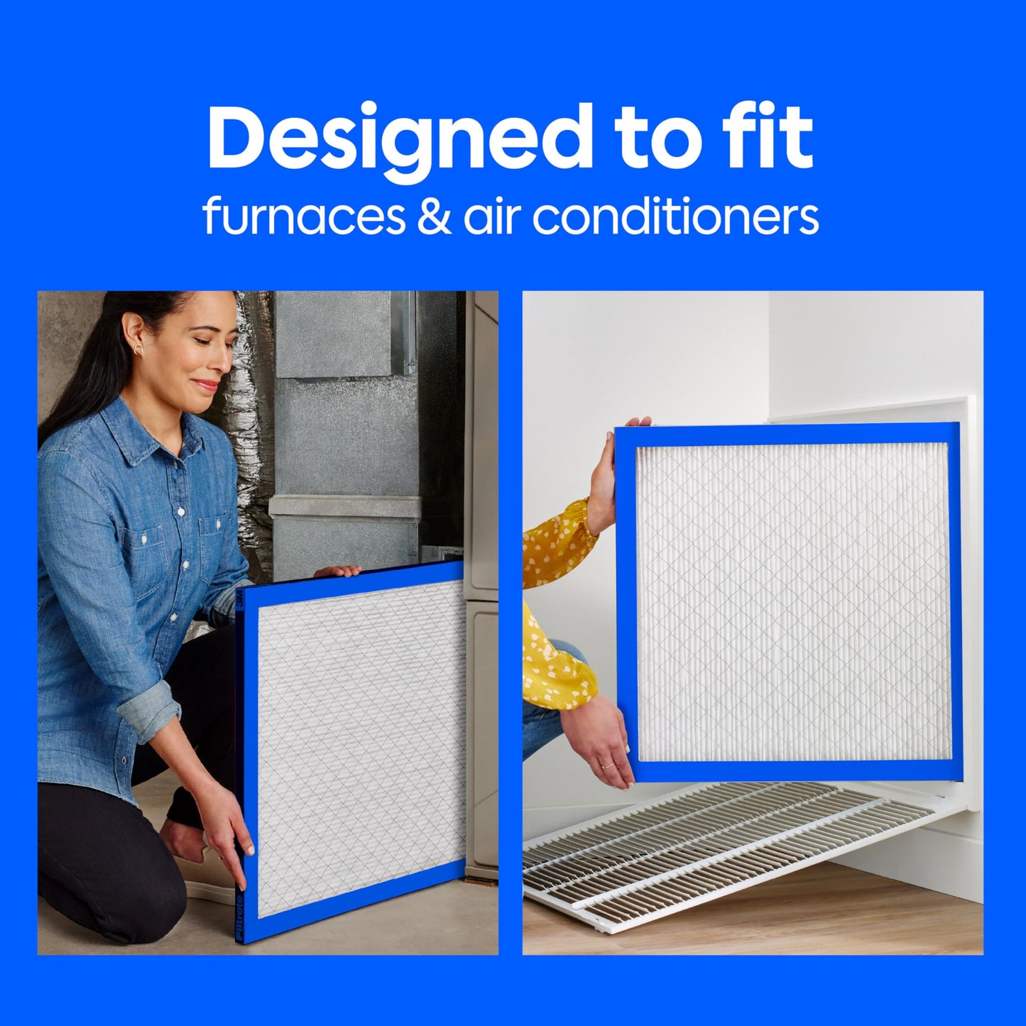Filtrete 12x12x1 Air Filter, MERV 11, MPR 1000, Allergens & Pet Dander, 3-Month AC and Furnace Filters, Cleaner Air, Reliable Airflow, 4 HVAC Filters (Actual Size 11.68 x 11.68 x 0.81 in)