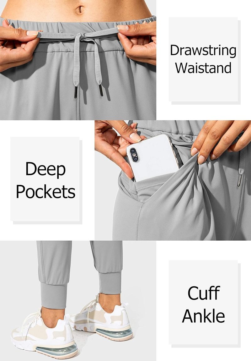 Women's Joggers Pants - Comfortable Drawstring Sweatpants with Pockets | Ideal for Running & Lounge Wear