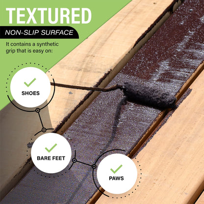 Dura Grip Anti-Slip Paint for Concrete, Wood, Tile and Metal – Non-Skid Coating for Floor, Decking and Ramps – Gallon (Sand)