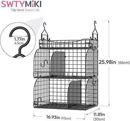 SWTYMIKI Hanging Closet Organizer Storage