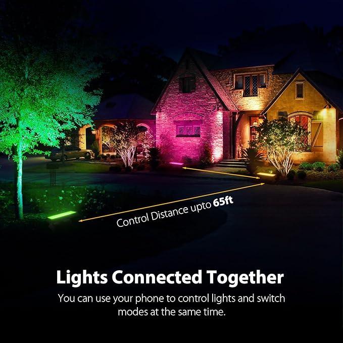 168W Smart Linkable LED Wall Washer Light, RGB+CCT+Dimmable Via APP Control, LED Flood Light with Music Sync for Retail Shops, Parks, Palm Trees, Wedding Halls, Church, Hotels Landscape Lighting