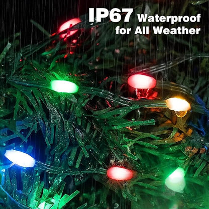 Christmas Lights 1200 LED 394 FT, IP67 Waterproof Christmastree Lights with 8 Modes, Remote Control 3 Timers & Memory Function Xmas Decorations for House and Holiday (Multicolor)