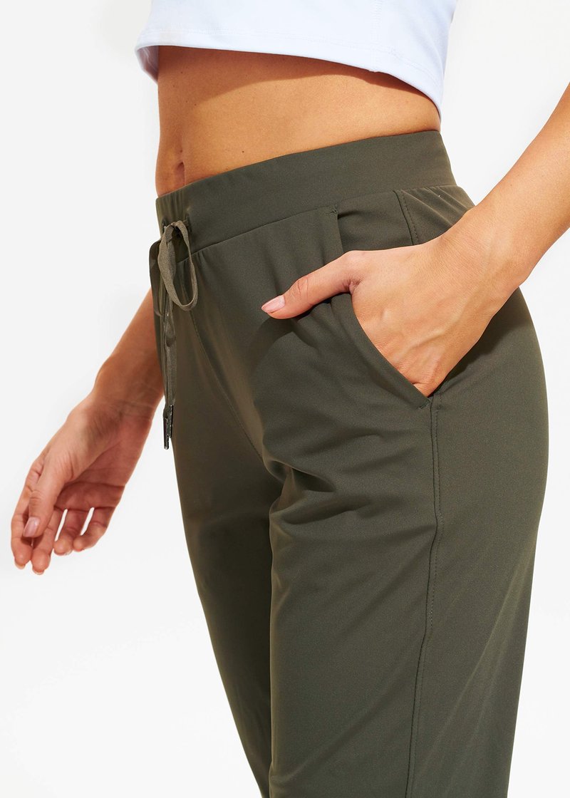 Libin Joggers for Women Tall/Regular/Petite Dance Sweatpants Athletic Workout Trousers Yoga Pants Tapered Casual Teacher Pants for Gym Golf Work Cloths, Olive Green XL