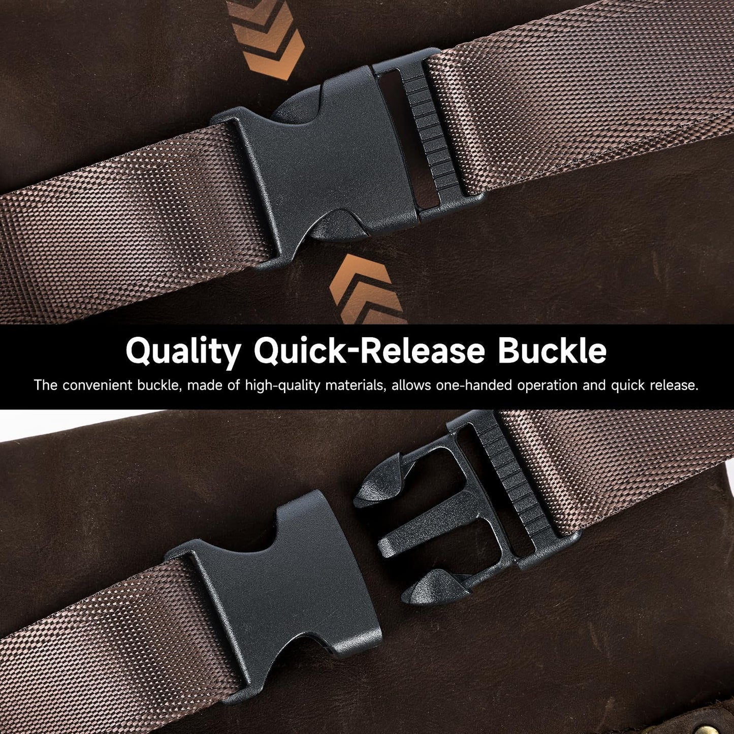 NIUCUNZH Genuine Leather Fanny Pack for Men Small Belt Bag Women Slim Waist Purses Sling Crossbody Bags for Running Hiking Travel