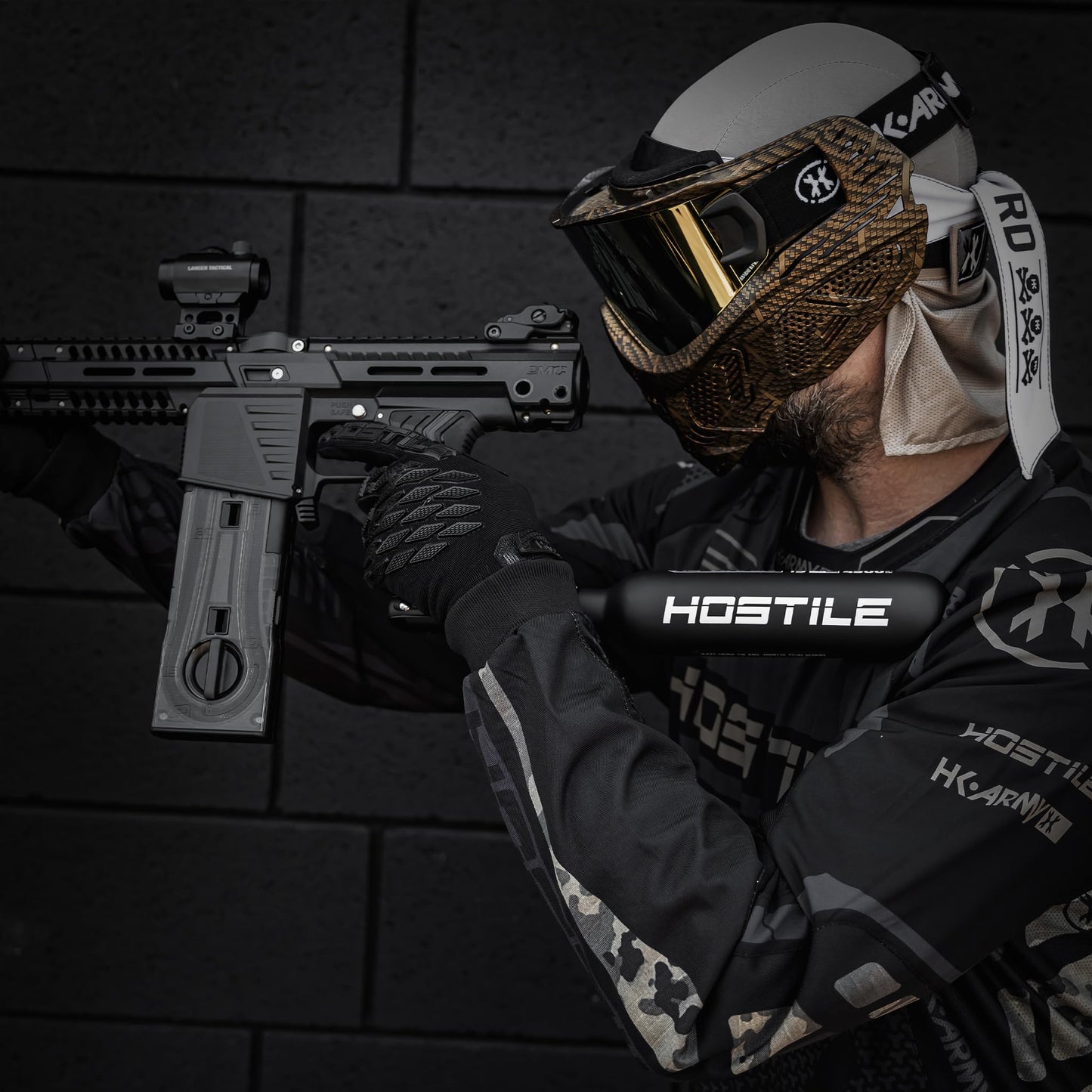 HK Army HPA Paintball Tank - Lightweight Alpha Air Carbon Fiber Compressed Air Tank - 15ci/4500 psi Phantom
