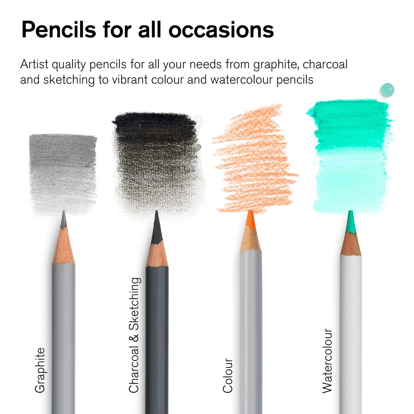 Winsor & Newton Studio Collection Artist Pencils, Graphite Pencils, Set of 12