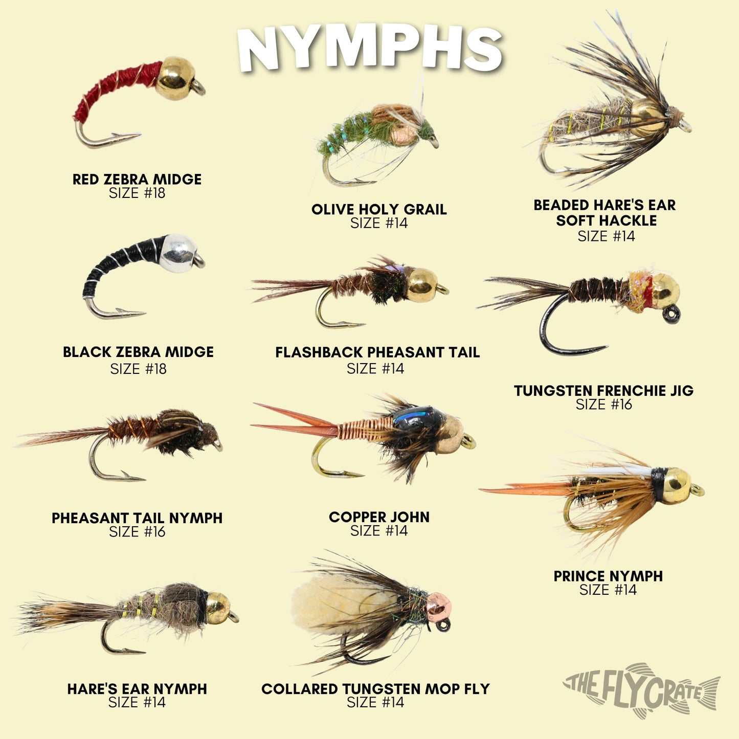 24 Fly Fishing Flies Assortment for Trout | 2 Dozen Fly Fishing Flies Kit | Dry Flies, Nymph, Wet, Streamers, Wooly Bugger Flies | Trout Lure Set Kit