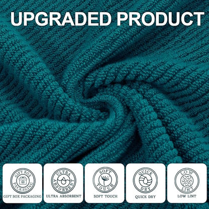 VOOVA & MOVAS Bath Towels Set of 4, Large 30" x 56"