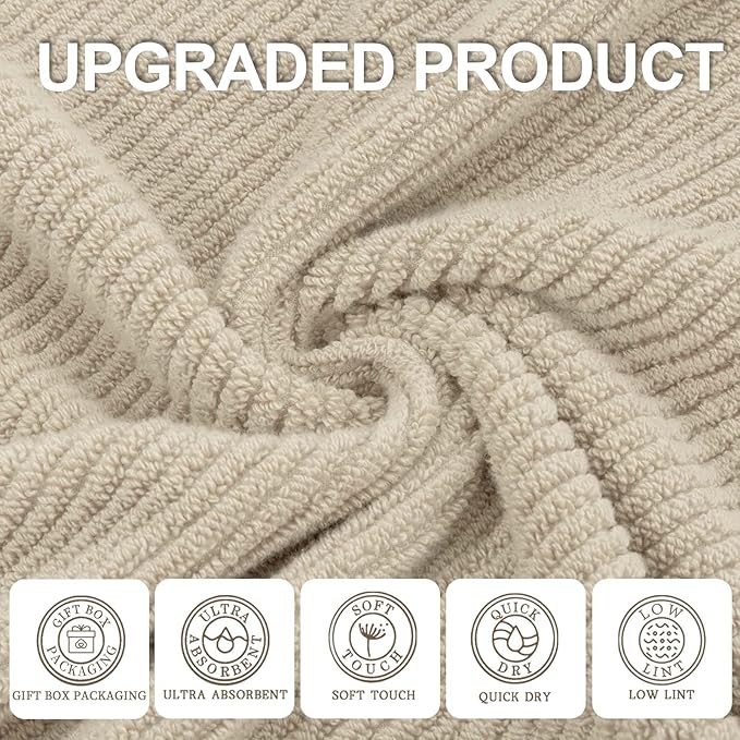 VOOVA & MOVAS Taupe Hand Towels