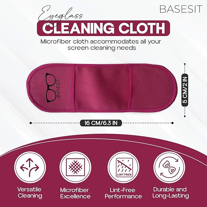 Eyeglass Cleaning Cloth, 4 Pack, Eyeglass Cleaning Wipes, Lens Wipes