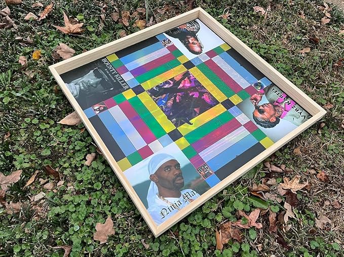 Jamaican Ludo Dancehall Edition (Ludi/Ludy/Loodi) | 24x24 Inch Large Board Game | Family Game Night Activity | Fun Easy Multi-Player Entertainment | Bounty Killer Beenie Man Vybz Kartel