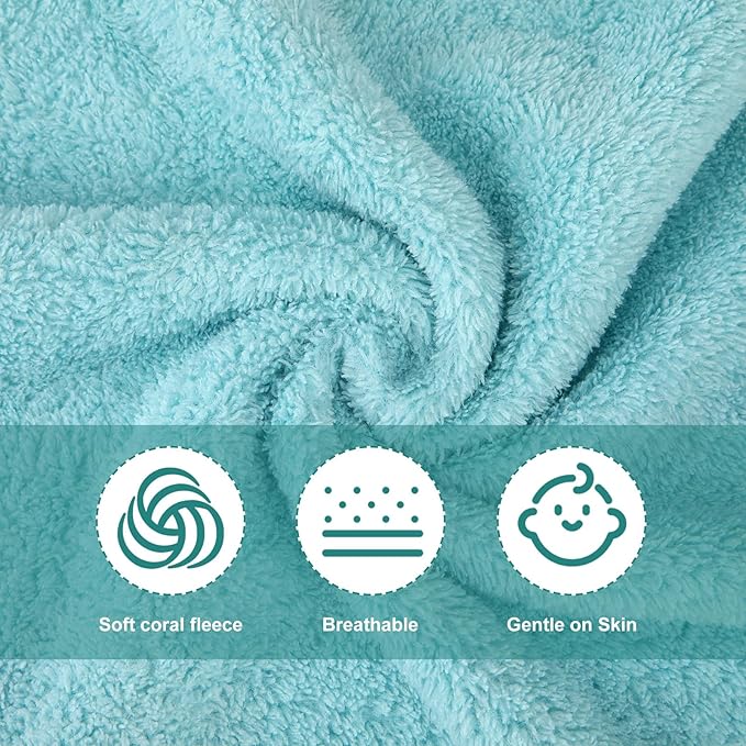 Syhood 12 Pieces Face Wash Cloth 12 x 12 in Makeup Remover Cloths Towel Coral