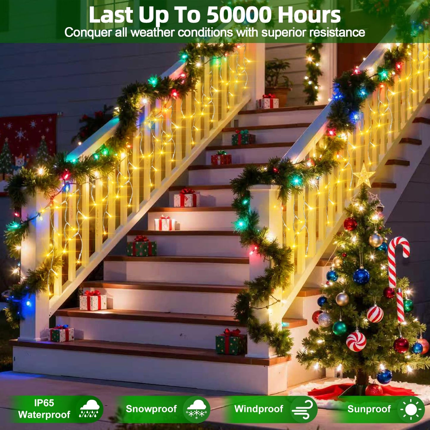 670 LED Christmas Lights with 148 Drops, 66ft 12 Modes Hanging ice String Lights with Timer & Dimmable & Waterproof, Plug-in Fairy Lights for Tree Holiday Wedding Party Christmas Decor Warm White